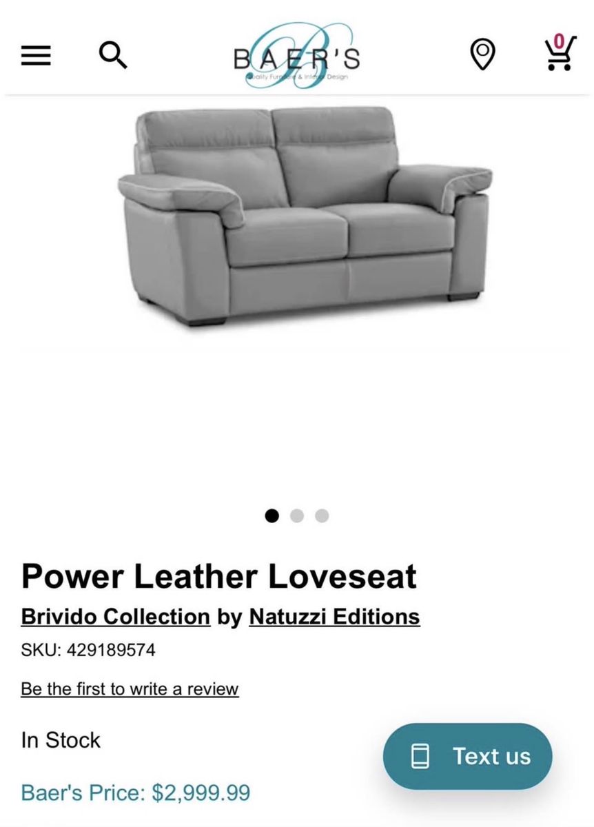 Leather Loveseat Couch