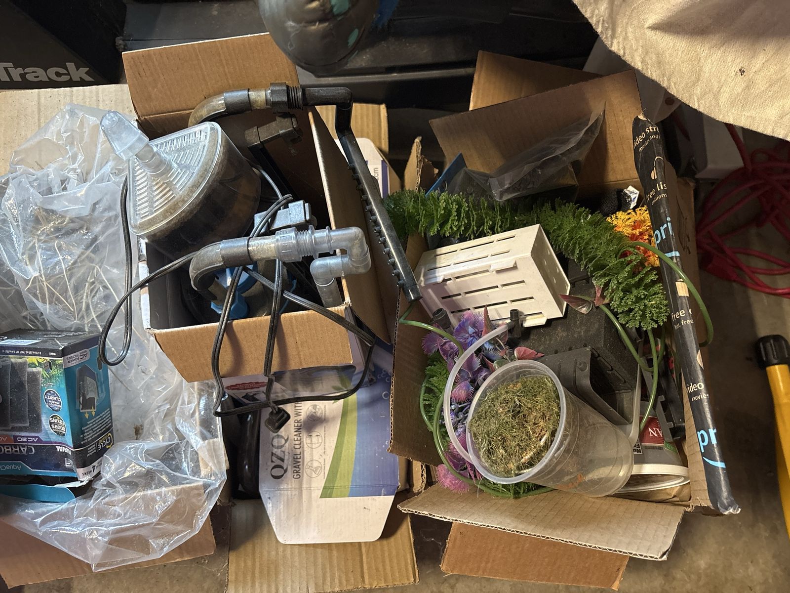 Assorted Aquarium/Fish Tank Accessories - Filters, Gravel Cleaner, Decor & More (Used)