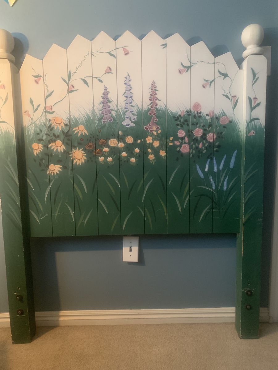 For sale twin bed decorative backboard