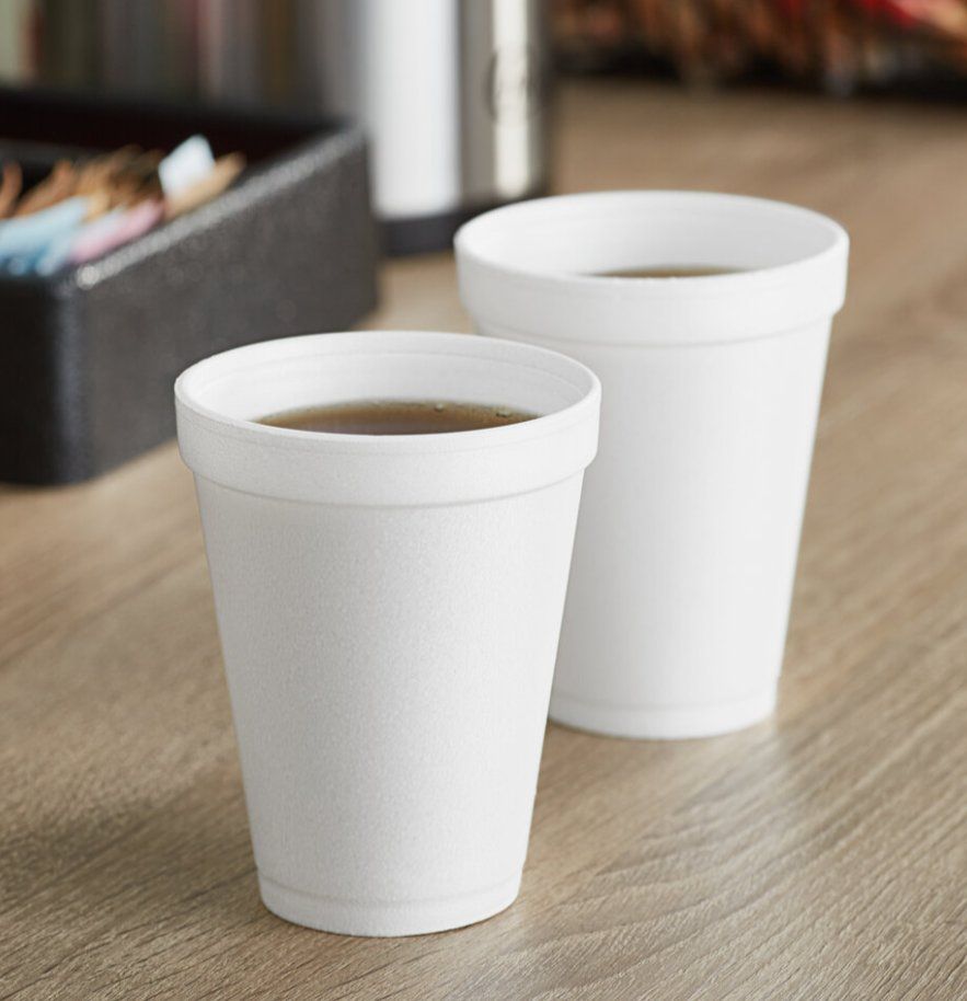 New Case of 1000 Hot Cold 10oz Foam Cups