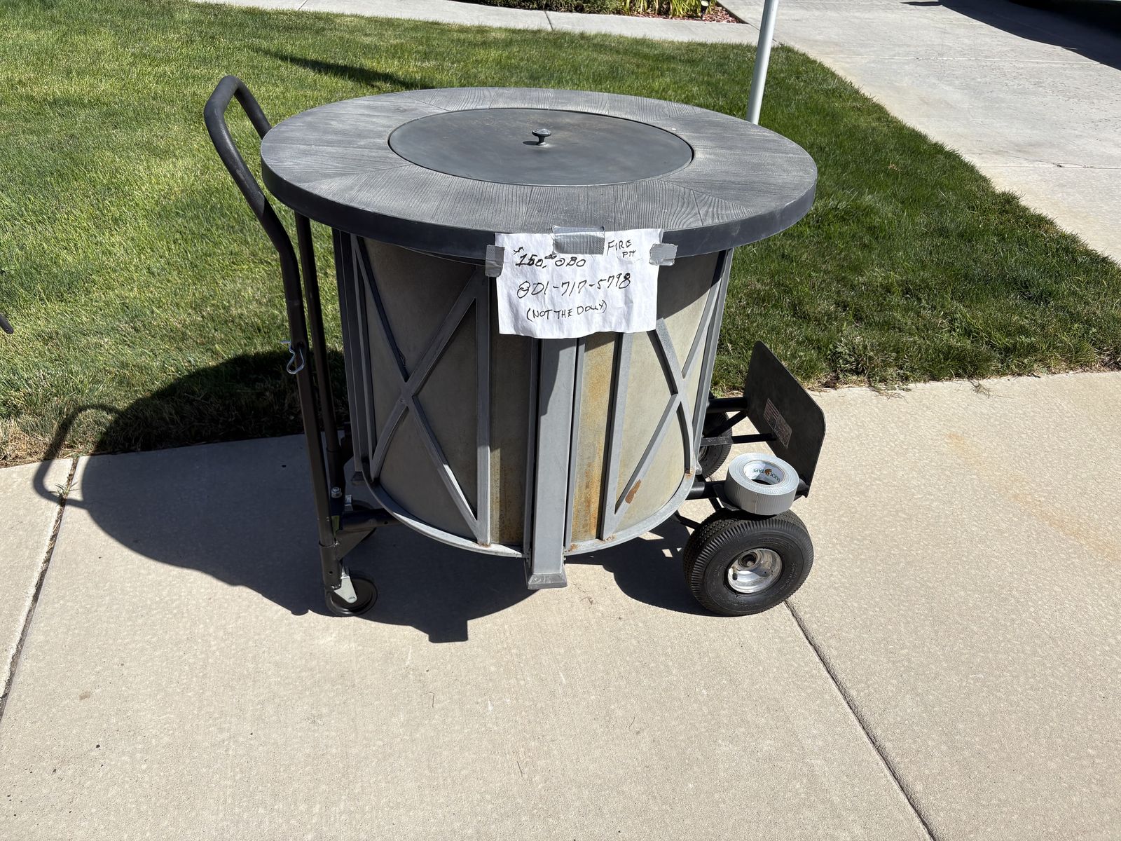 Propane/glass Fire-pit 