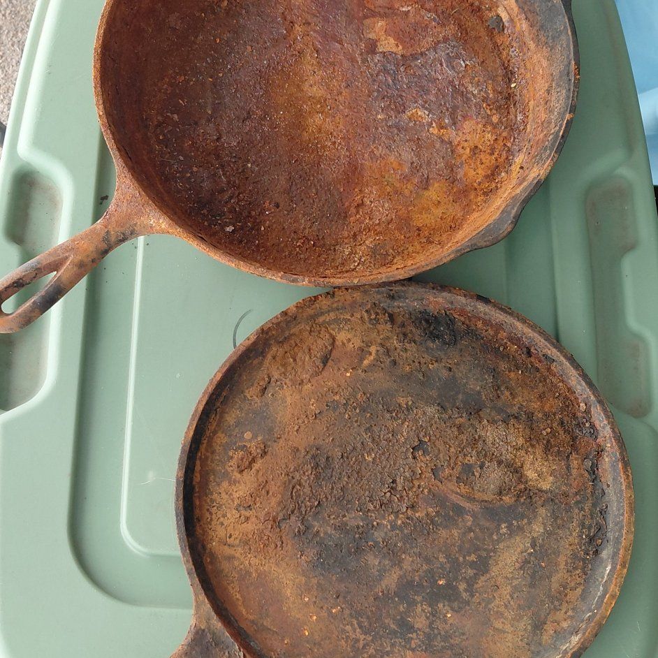12" cast iron pans