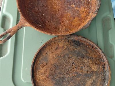 12" cast iron pans