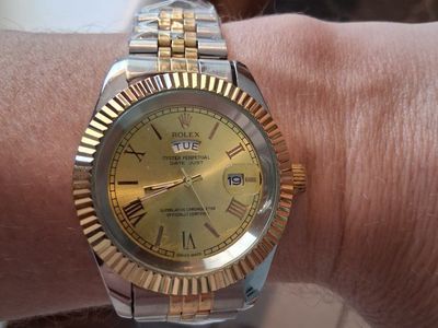Rolex Oyster Perpetual Day-Date Gold Tone & Stainless Steel Watch
