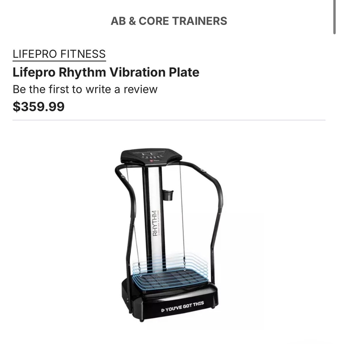 LifePro Rhythm Vibration Platform