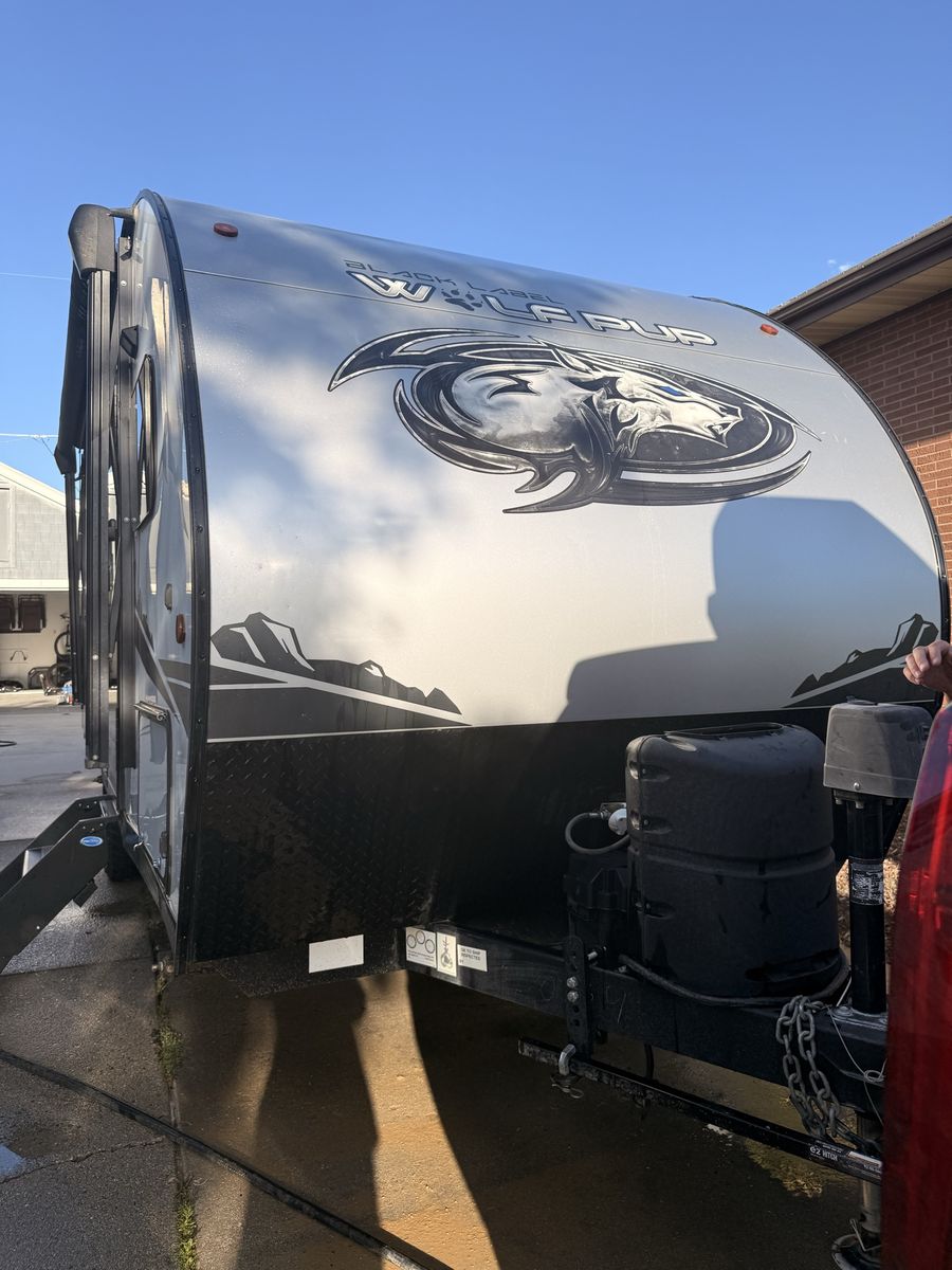 2022 Forest River Cherokee Wolf Pup Black Label Bumper Pull Travel Trailer 17JGBL - bunk house
