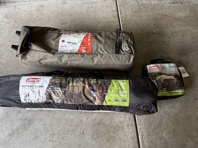 Coleman Tent and Air cot