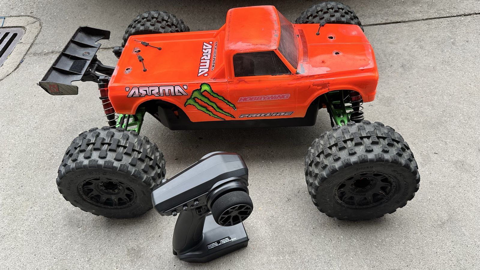 Arrma Big Rock 6S Based Basher 1:8 Scale 4X4 Battery+Charger Included RTR