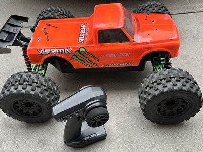 Arrma Big Rock 6S Based Basher 1:8 Scale 4X4 Battery+Charger Included RTR