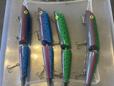 Wood Handcrafted Lake Trout Lures