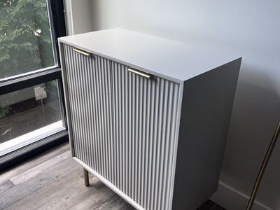 One shelf West Elm Quinn cabinet