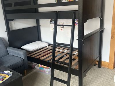 Bunk bed frame or 2 matching twin beds