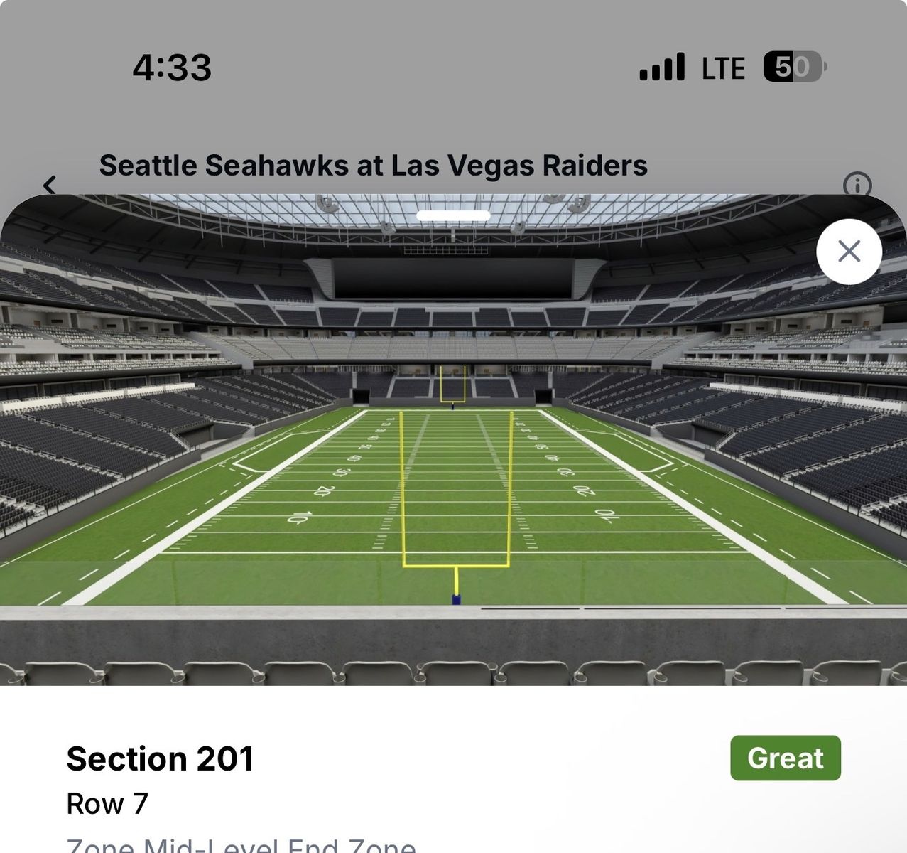 Seahawks vs Raiders