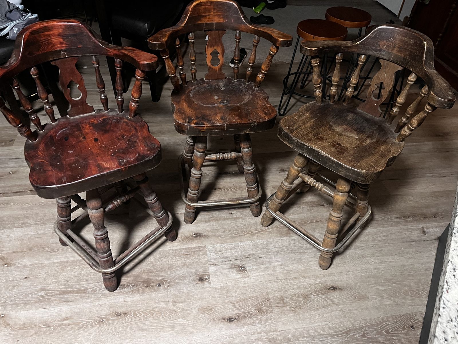 Counter height bar stools- vintage