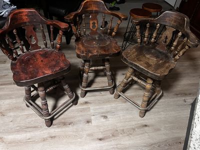Counter height bar stools- vintage