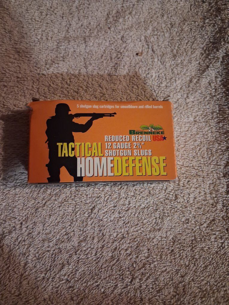 Brenneke Tactical Home Defense 12-gauge shotgun slugs designed