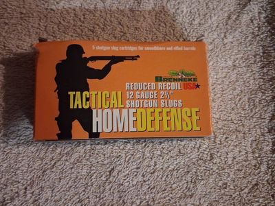Brenneke Tactical Home Defense 12-gauge shotgun slugs designed