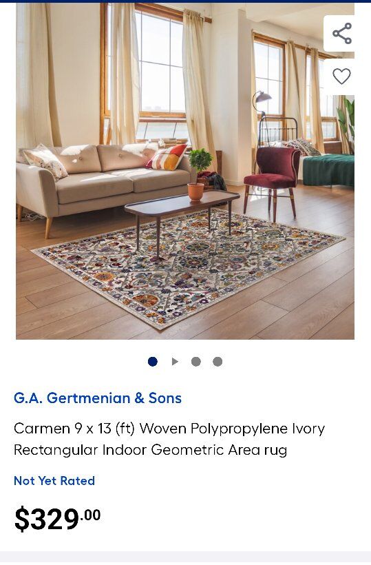 9x13 Area Rug: Excellent condition