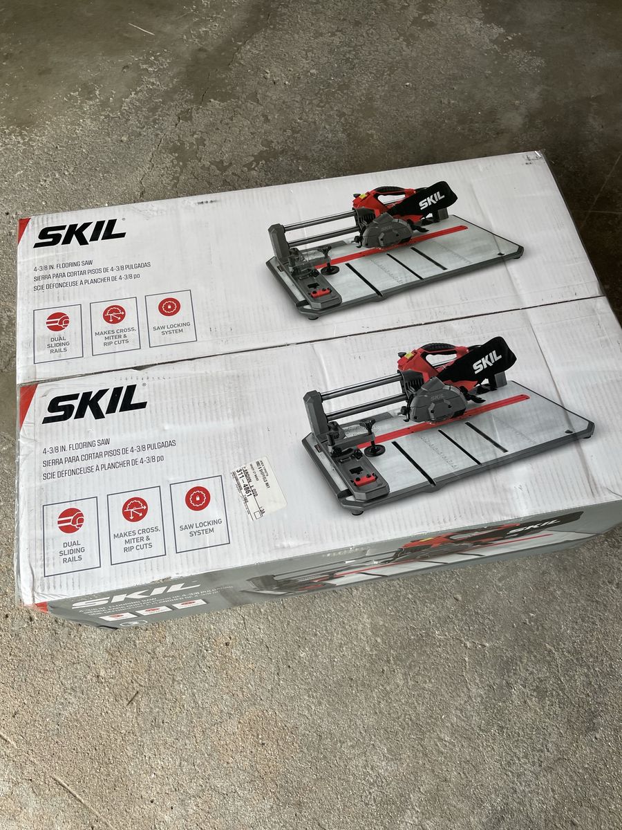 SKIL 3601-02 Flooring Saw with 36T Contractor Blade, Red and black