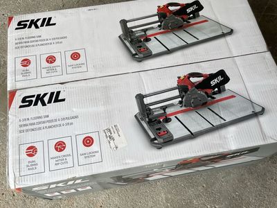 SKIL 3601-02 Flooring Saw with 36T Contractor Blade, Red and black