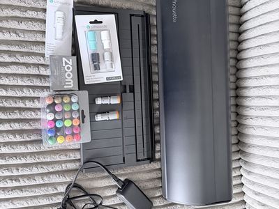 Silhouette Cameo 5 Cutting Machine Bundle with Tools and Adapters