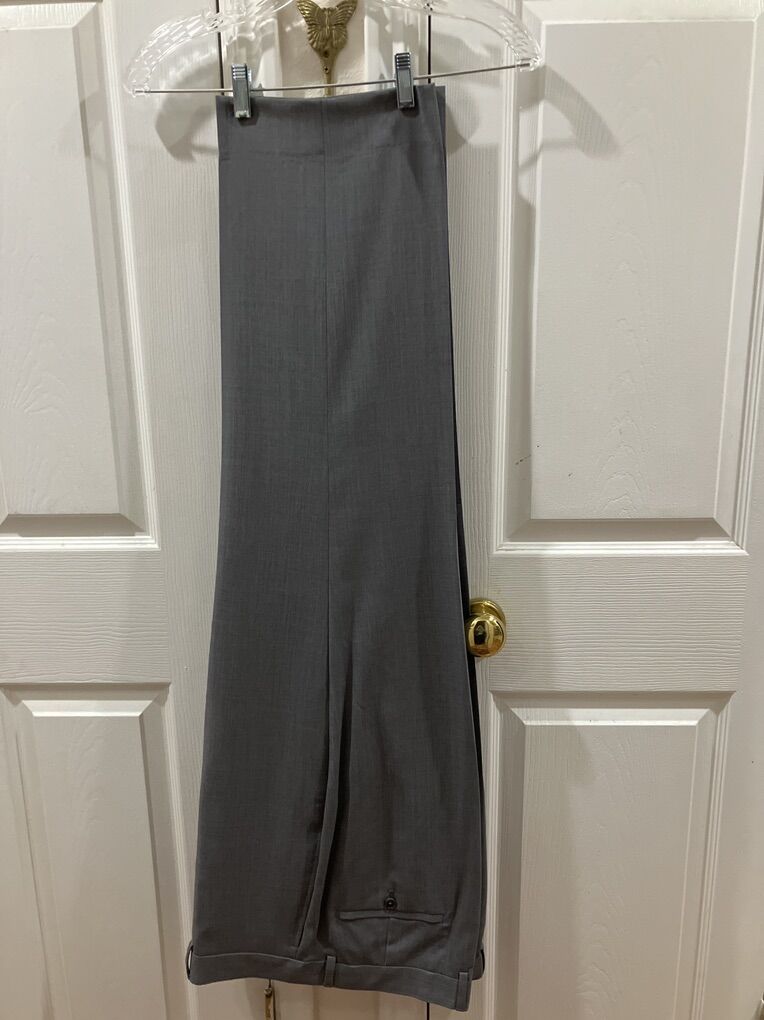 Joseph & Fleiss Grey Mens Dress Pants