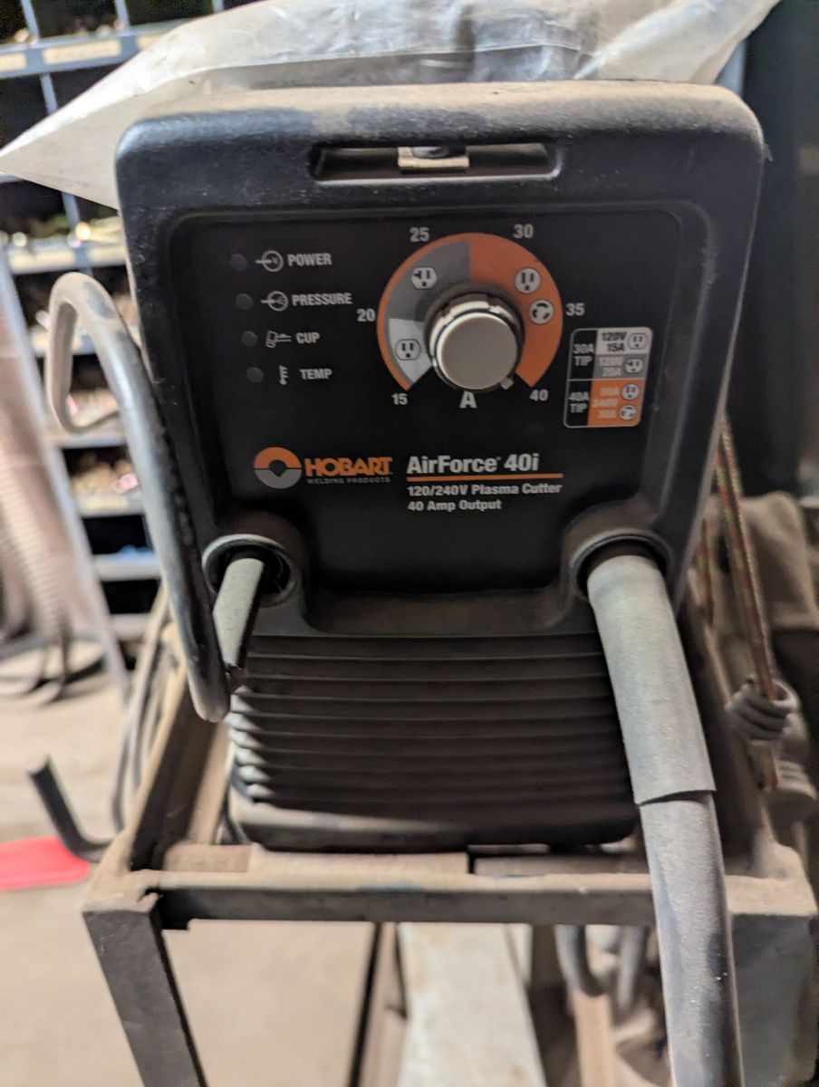 Hobart AirForce 40i 120V/240V Plasma Cutter with Rolling Cart - $1,200 OBO