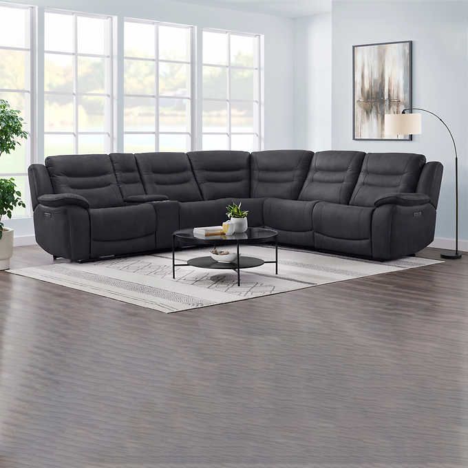 Kelsee Fabric Power Reclining Sectional with Power Headrests 1695448 #95605