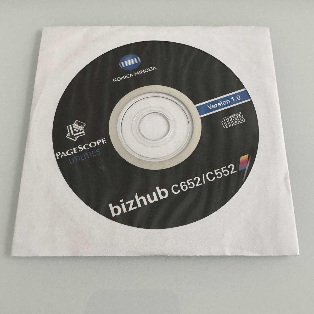 Konica Minolta bizhub C652/C552 PageScope Utilities CD - Version 1.0