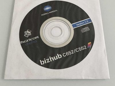 Konica Minolta bizhub C652/C552 PageScope Utilities CD - Version 1.0