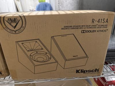 Klipsch R-41SA Reference Dolby Atmos Surround Speakers - New in Box