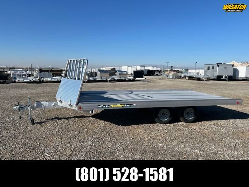 2025 Aluma 8.5x16 8616D Aluminum Snowmobile Traile