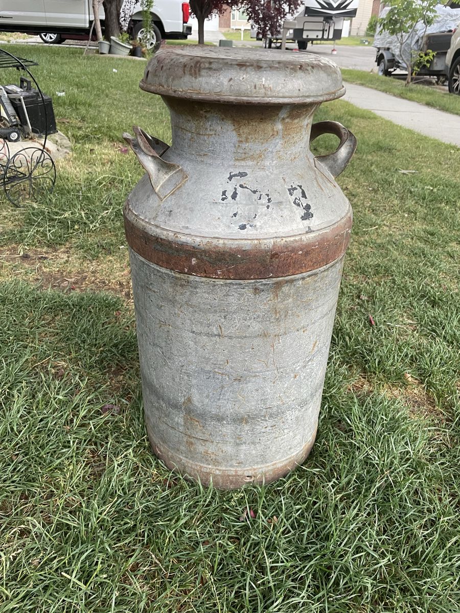 Vintage milk can