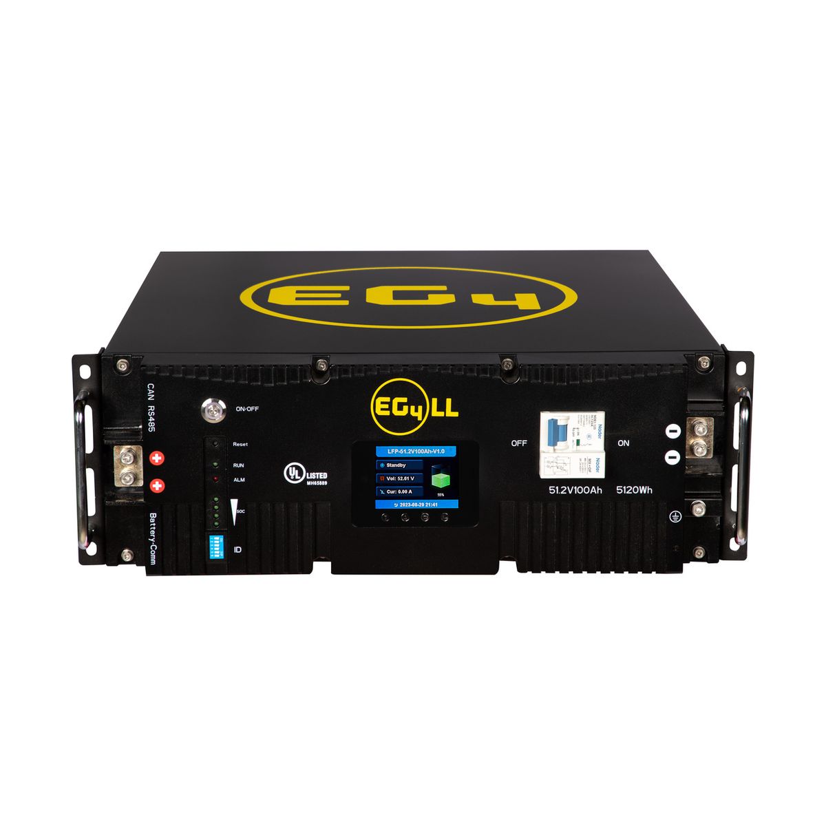EG4 LL-S Lithium Batteries Kit 6 Server Rack Batteries With Pre-Assembled Enclosed Rack