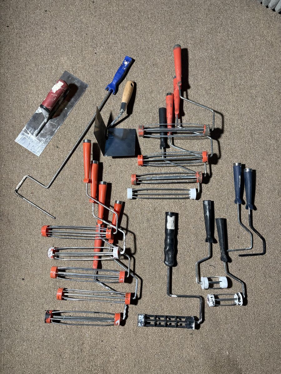 Paint rollers and tools