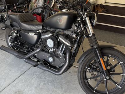 Harley-Davidson Sportster Iron 883 Motorcycle - Matte Black with Cobra Exhaust
