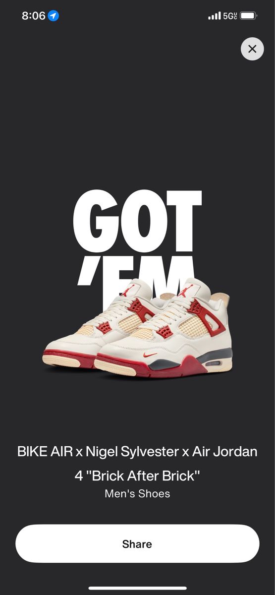 Jordan 4 Brick after Brick