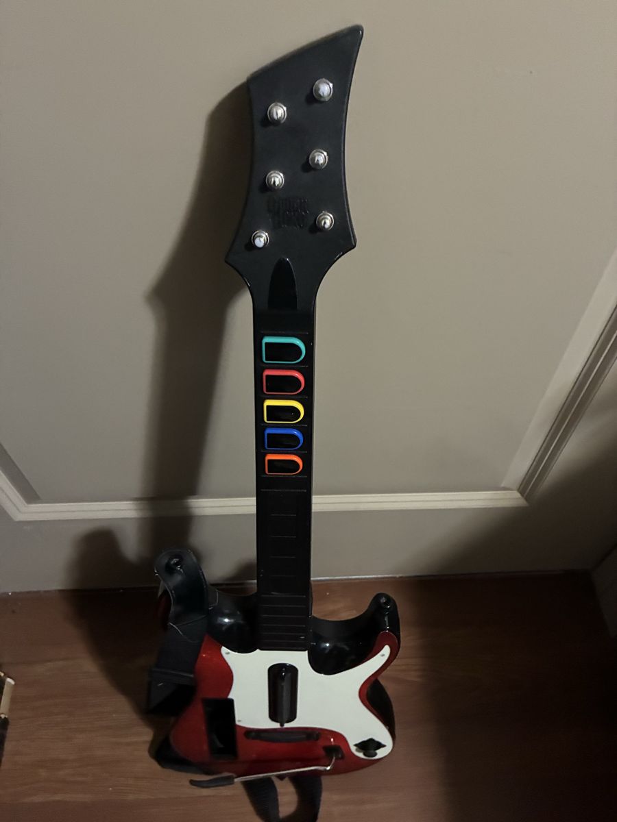 Nintendo Wii RED OCTANE Guitar Hero