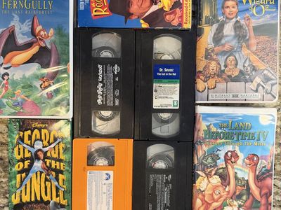 Assorted Kids VHS Tapes: Disney, Dr. Seuss, Roger Rabbit, Wizard of Oz & More