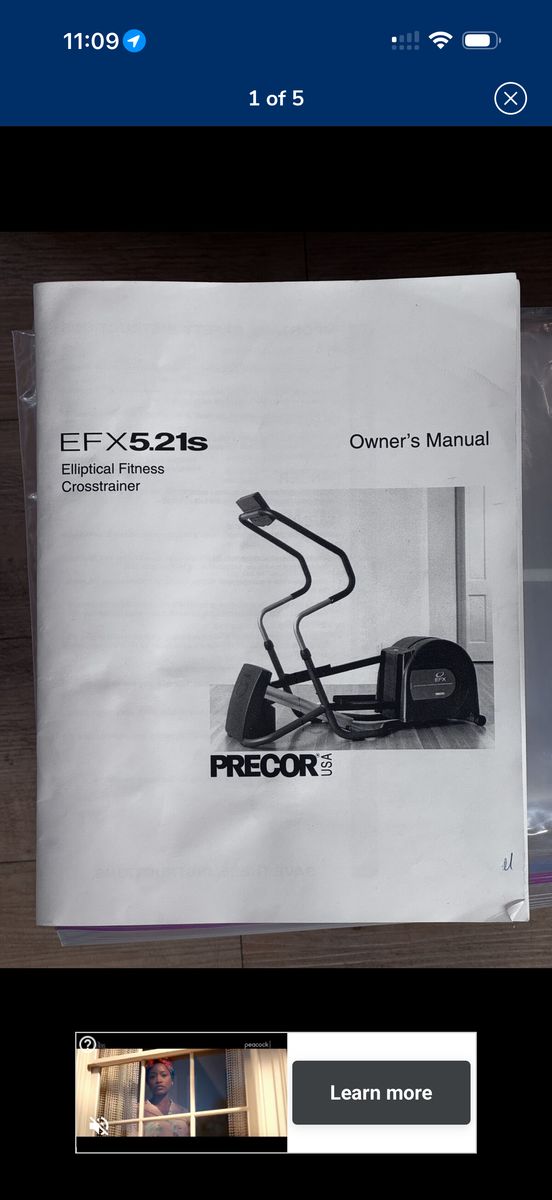 Precor EFX 5.21s Elliptical Crosstrainer