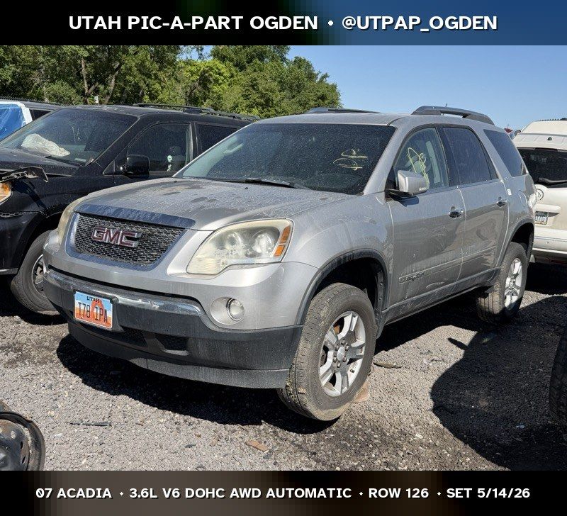 2007 GMC Acadia Parts - UTPAP Ogden