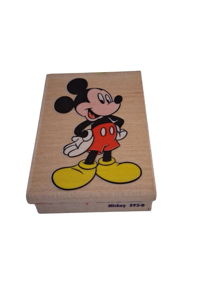 Rubber Stampede Disney wooden mickey 392-d