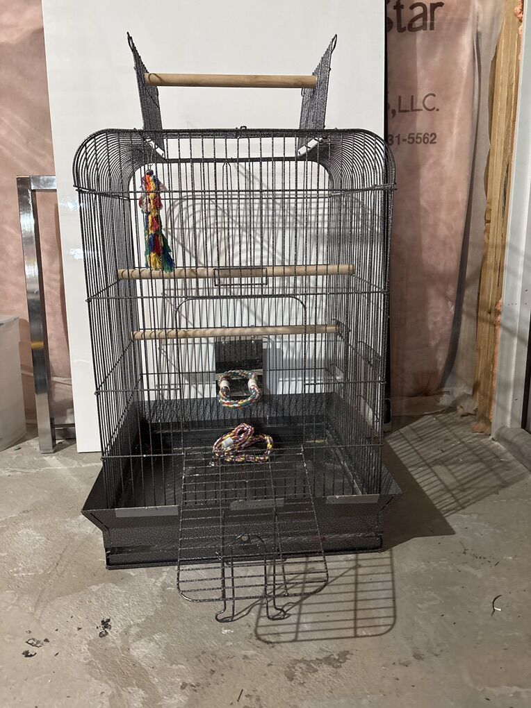 All Metal Galvanized Bird Cage – Heavy Duty