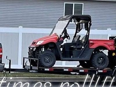 Red 2-Seater UTV Side-by-Side Off-Road Vehicle