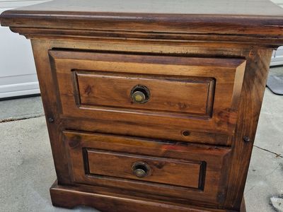 all wood night stand/bebe