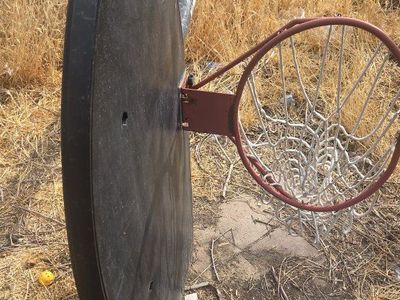 Used Portable Basketball Hoop with Backboard and Net