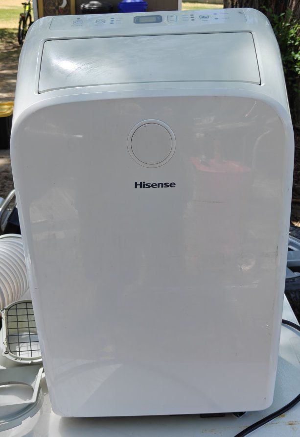 Hisense AP1219CR1W 7500 BTU Portable Air Conditioner with Remote and Exhaust Hose