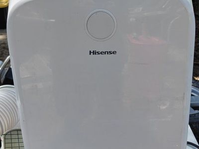 Hisense AP1219CR1W 7500 BTU Portable Air Conditioner with Remote and Exhaust Hose