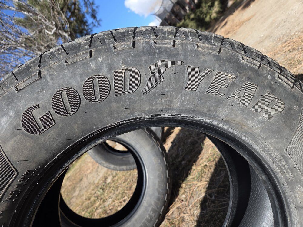 3 x 275/65R18 Good Year Wranglers w/about 50% Trea