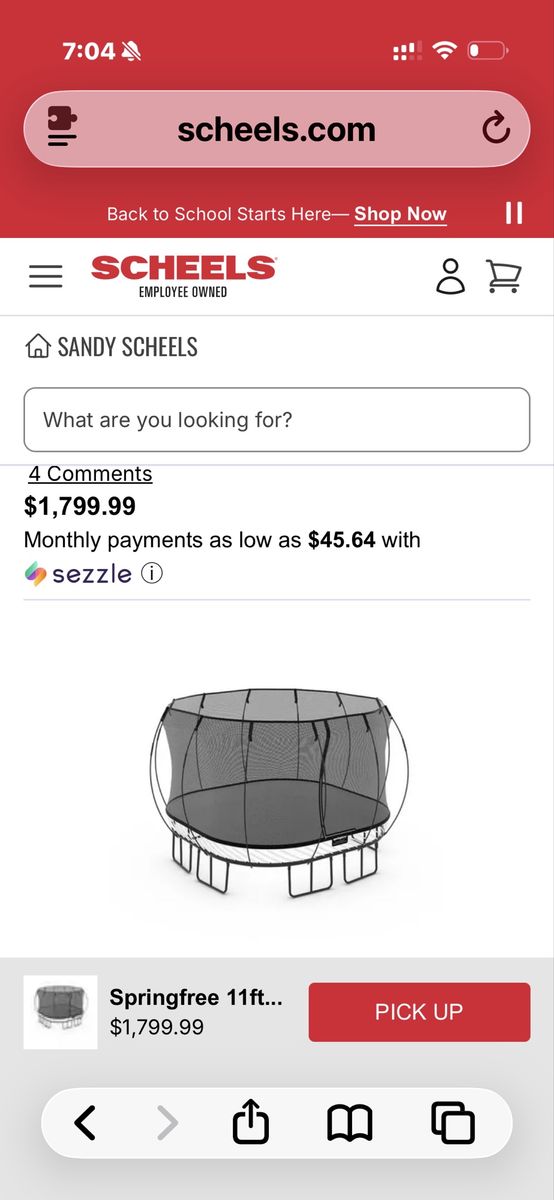 Springfree Trampoline 11x11 